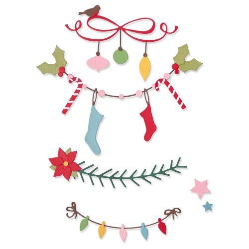 Sizzix Thinlits Die Set Christmas Borders (664701)