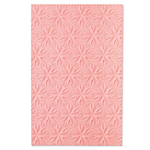 Sizzix 3-D Textured Impressions Embossing Folder Geometric Flowers (665005)