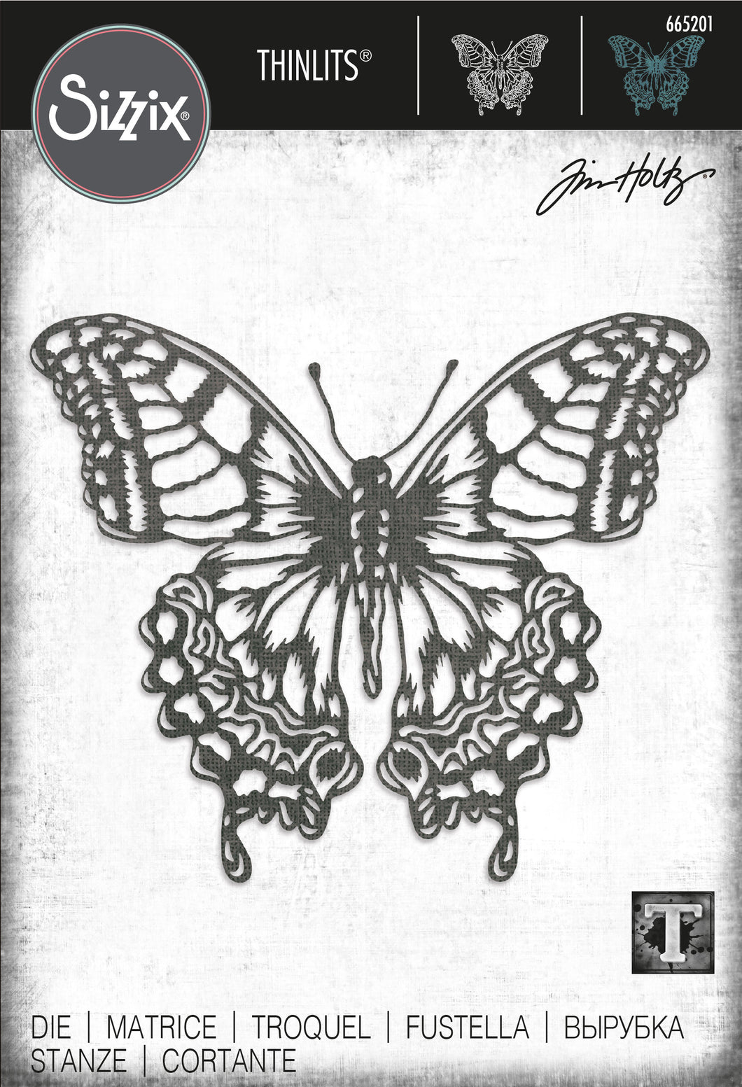 Sizzix Thinlits Die Perspective Butterfly by Tim Holtz (665201)