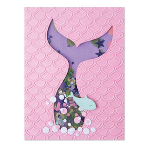 Sizzix Impresslits Embossing Folder Scales & Tails Designed by Kath Breen (665318)