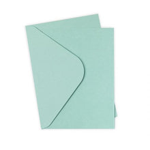 Load image into Gallery viewer, Sizzix Surfacez A6 Card &amp; Envelope Pack Eucalyptus (665692)
