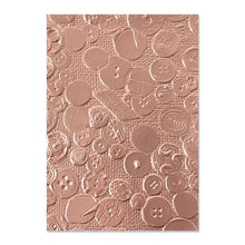 Load image into Gallery viewer, Sizzix 3-D Textured Impressions Embossing Folder Vintage Buttons by Eileen Hull (665728)
