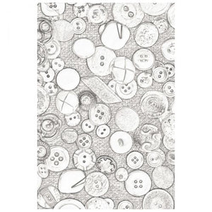 Sizzix 3-D Textured Impressions Embossing Folder Vintage Buttons by Eileen Hull (665728)