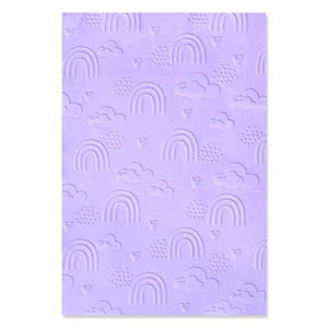 Sizzix Multi-Level Textured Impressions Embossing Folder Rainbow Sky (665739)