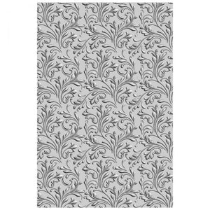 Sizzix 3-D Textured Impressions Embossing Folder Floral Scrolls (665751)