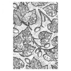 Sizzix 3-D Texture Fades Embossing Folder Acorns by Tim Holtz (665772)