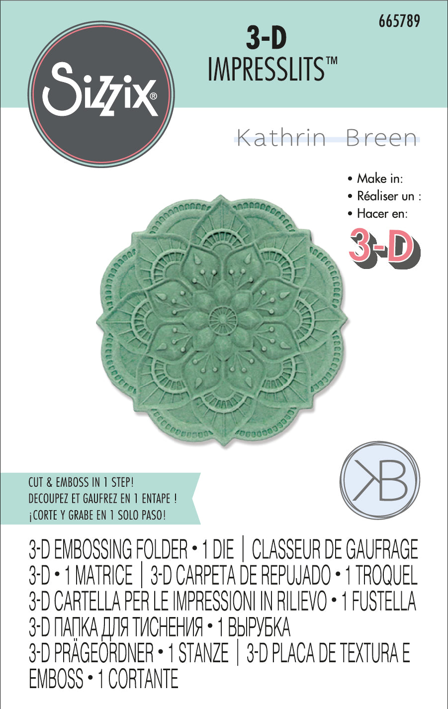 Sizzix 3-D Impresslit Adornment by Kathleen Breen (665789)