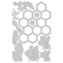 Load image into Gallery viewer, Sizzix Thinlits Die Set Bee Hive  (665880)
