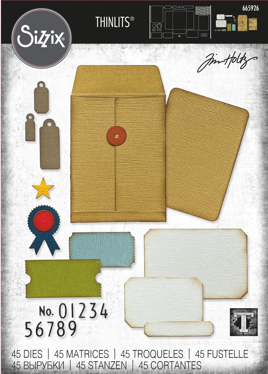 Sizzix Thinlits Die Set Collector by Tim Holtz (665926)