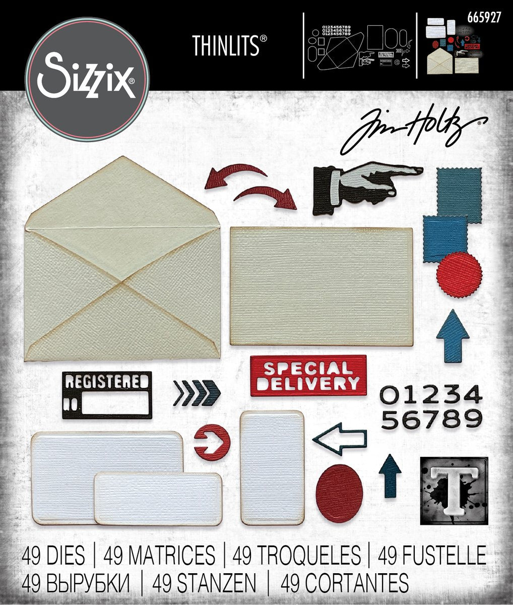 Sizzix Thinlits Die Set Postale by Tim Holtz (665927)