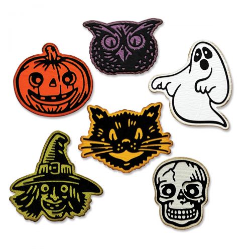 Sizzix Thinlits Die Set Retro Halloween by Tim Holtz (666000)