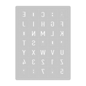 Sizzix Thinlits Die Set Tile Alphanumeric by Eileen Hull (666043)