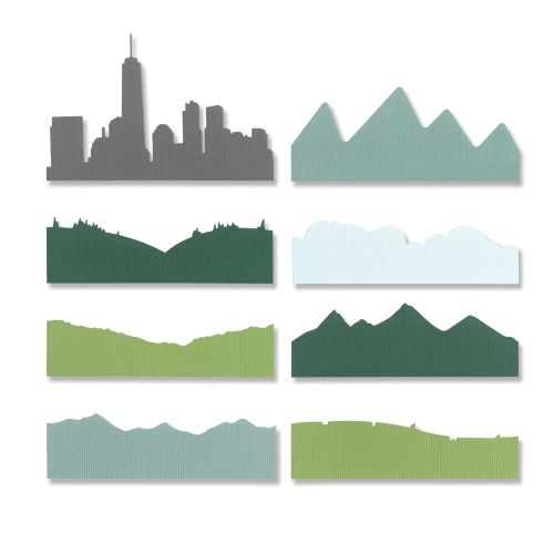 Sizzix Thinlits Die Set Skyline Silhouettes (666248)