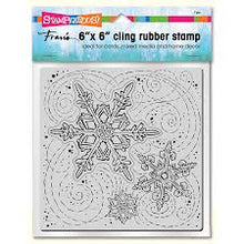 Load image into Gallery viewer, Stampendous! Fran&#39;s 6&quot; x 6&quot; Cling Rubber Stamp - Winter Blizzard (6CR009)
