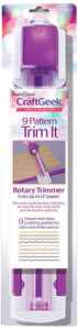 Purple Cows Craft Geek 9 Pattern Trim It Rotary Trimmer (7600)