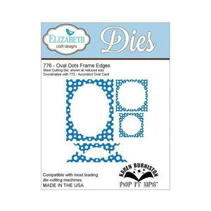 Elizabeth Craft Designs Die Set Oval Dots Frame Edges (776)