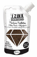 Load image into Gallery viewer, Aladine Izink Diamond Glitter Paint Black Coffee by Seth Apter (80881)
