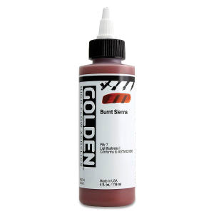 Golden Paints High Flow Acrylics Burnt Sienna (8523-4)