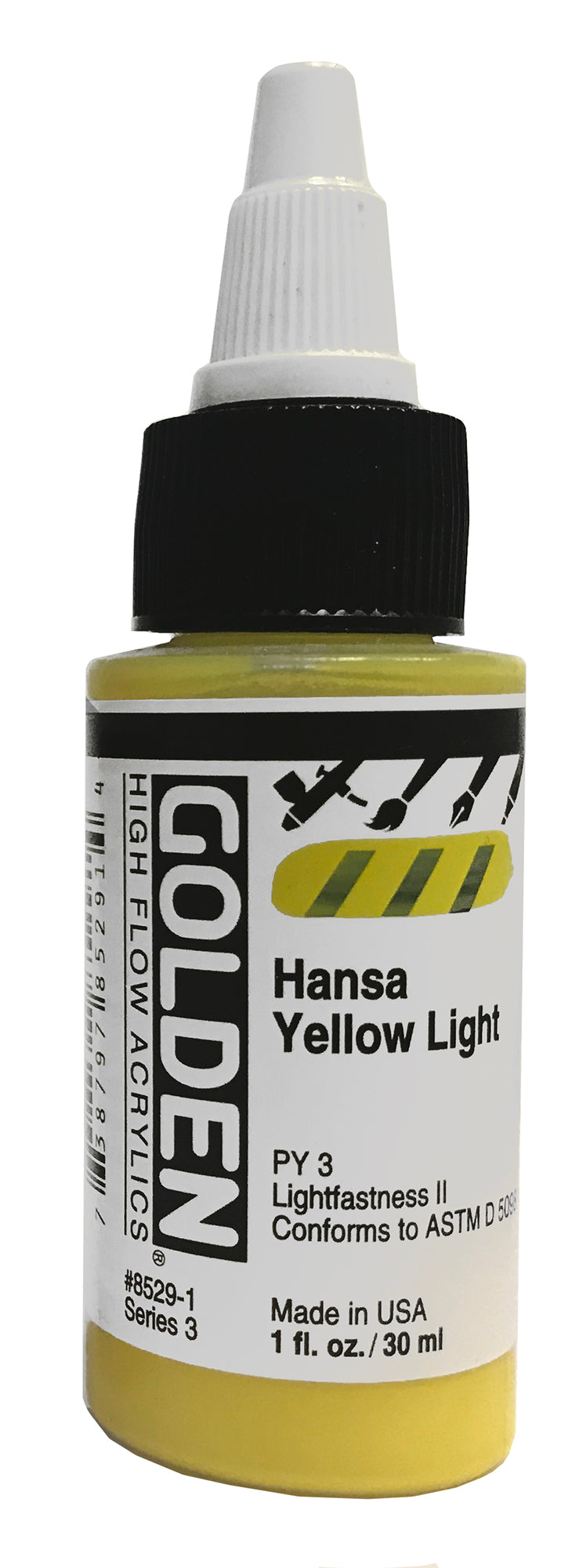 GOLDEN High Flow Acrylics Hansa Yellow Light (8529-1)