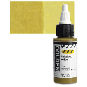 Golden Paints High Flow Acrylics Nickel Azo Yellow (8534-1)