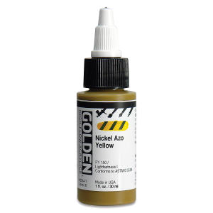 Golden Paints High Flow Acrylics Nickel Azo Yellow (8534-1)