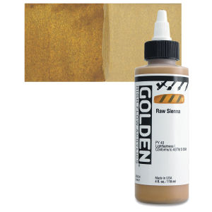 Golden Paints High Flow Acrylics Raw Sienna (8543-4)