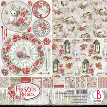 Load image into Gallery viewer, Ciao Bella 12x12 Patterns Pad Frozen Roses (CBT039)
