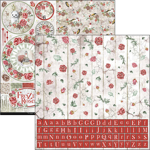 Ciao Bella 12x12 Patterns Pad Frozen Roses (CBT039)