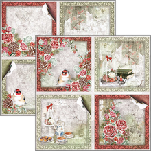 Load image into Gallery viewer, Ciao Bella 12x12 Patterns Pad Frozen Roses (CBT039)
