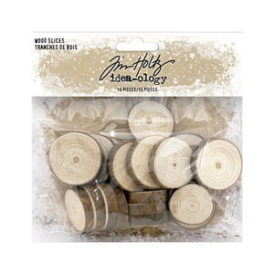 Tim Holtz idea-ology Christmas Wood Slices (TH94209)