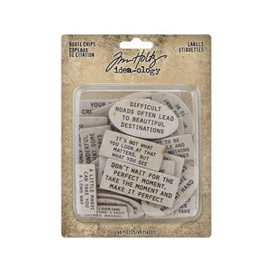 Tim Holtz idea-ology Quote Chips (TH94320)