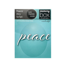 Load image into Gallery viewer, Memory Box Die Peace Airy Script (94335)
