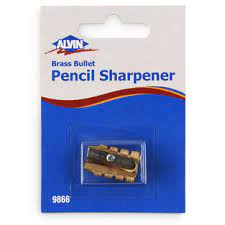 Alvin Brass Bullet Pencil Sharpener (9866)