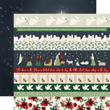 Load image into Gallery viewer, Echo Park Paper Co. Away in a Manger Collection 12x12 Scrapbook Paper Border Strips (AIM191007)
