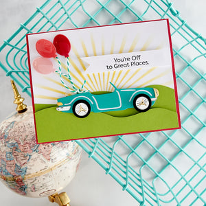 Spellbinders The Open Road Stamp, Die, and Embossing Folder Set