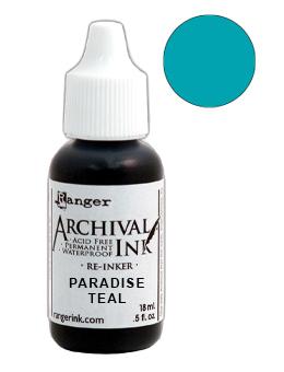 Ranger Archival Ink™ Pads Re-Inker Paradise Teal (ARR52654)