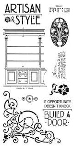 Graphic 45 Cling Mounted Rubber Stamps - Artisan Style 1 (ICO326)