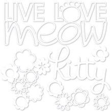 Load image into Gallery viewer, Belle Blvd Chloe Collection Cut Outs Live Love Meow (BB2284)
