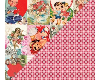 Authentique Beloved Collection 12x12 Scrapbook Paper Beloved Eight (BLV008)