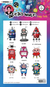 Art by Marlene Out of this World Clear Stamp Set Baby Bots (ABM-OOTW-STAMP74)