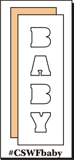 Clear Scraps Word Frame Baby Vertical (CSWFbaby)