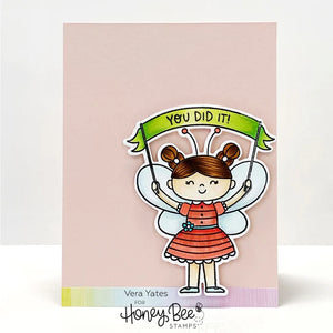 Honey Bee Stamps Stamp & Die Set Bee Young Banner Day (HBST-353)