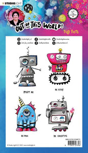 Art by Marlene Out of this World Clear Stamp Set Big Bots (ABM-OOTW-STAMP73)