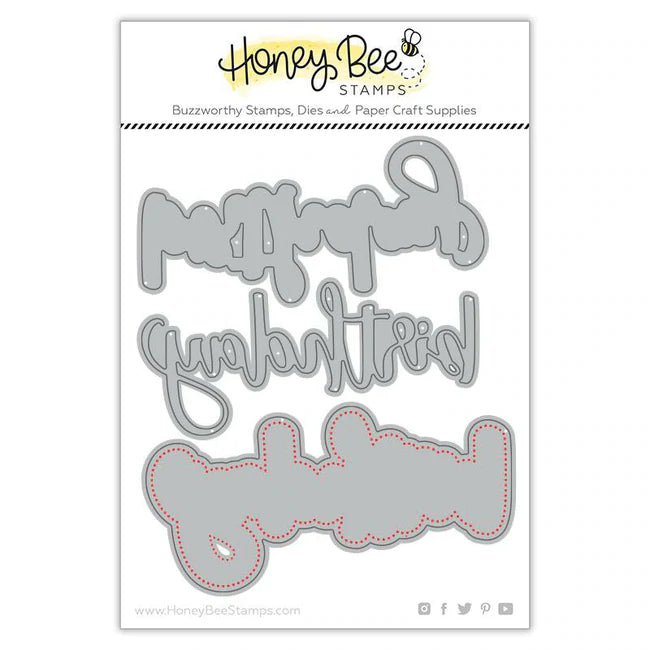 Honey Bee Stamps Die Birthday (HBDS-228)