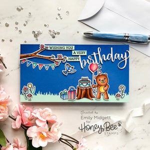 Honey Bee Stamps Die Birthday (HBDS-228)