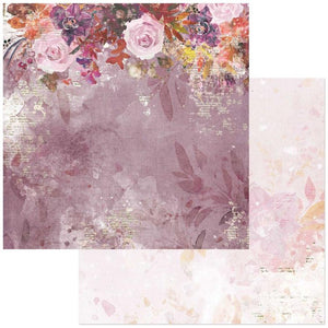 49 and Market Plum Grove Collection 12x12 Scrapbook Paper Blossom (APG-38633)