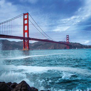 Reminisce California Collection 12x12 Scrapbook Paper The Golden Gate (CAL-001)