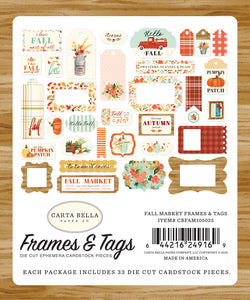 Carta Bella Paper Co Fall Market- Frames and Tags (CBFAM105025)