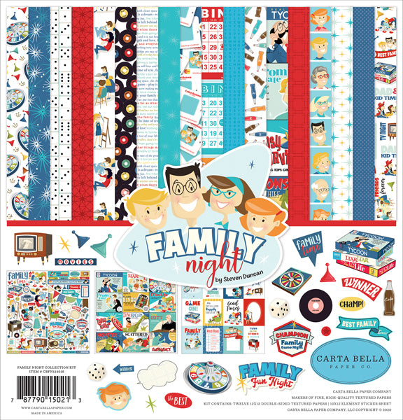 Carta Bella Paper Co. Family Night Collection Kit (CBFN114016)