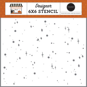 Carta Bella Paper Co. Designer 6 x 6 Stencil - Halloween Market Halloween Night Stencil (CBHM121034)